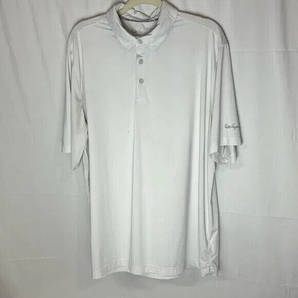 Walter Hagen Polo Shirt Mens Size XL 11 Majors White Golf Short Sleeve w/ Logo - Picture 1 of 6